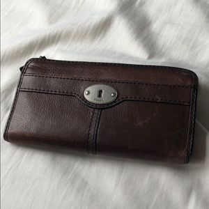 Brown Fossil wallet
